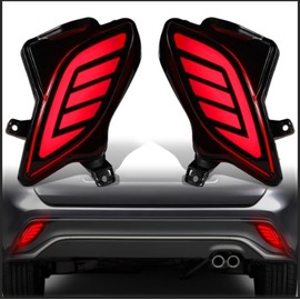 Vehicle Led Turn Signal Fog Lights Rear Bumper Reflector Lights Fit For toyota Highlander 2020 2021 2022 2023 Rear Brake turn signal Light(21Highlander-RBL)