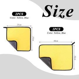 LSYYSL 4 Pieces Car Wash Towels, Absorbent Towels, Car Cleaning Tools, Soft Car Wash Towels, Car Wash Care Accessories