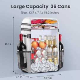 Zakeep Mochila Termica Hielera Impermeable Picnic Alimento Almuerzo