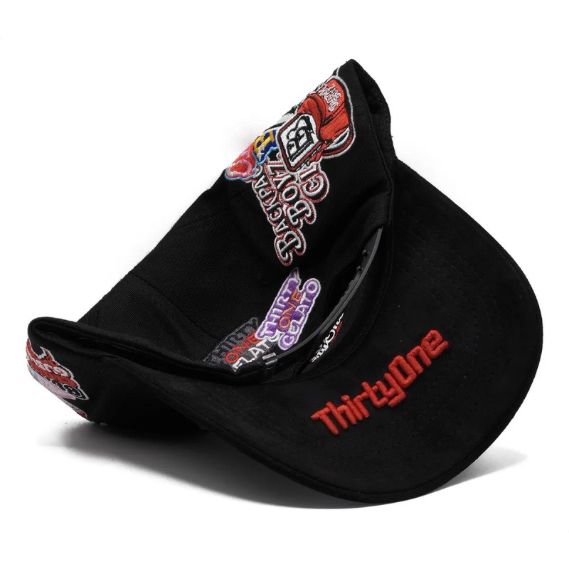 Mochila Gorra Curva Ajustable Para 31 Sombreros Gelato Negra