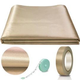 Faraday Fabric, Faraday Cloth 43”x118” with Faraday Tape Military Grade Protection Nickel Copper Faraday Cloth for WiFi, GPS