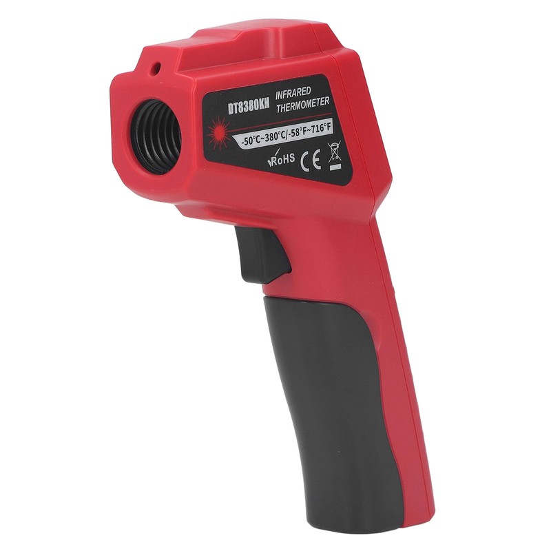 Infrared Thermometer Backlit LCD Light Indicator No Contact Temperature Meter