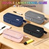 Double Layer Large Big Capacity Pencil Case Pouch Bag with