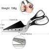 Feishiong Pizza Scissors,Pizza Cutter with Shovel,Food Grade Stainless Steel Pizza