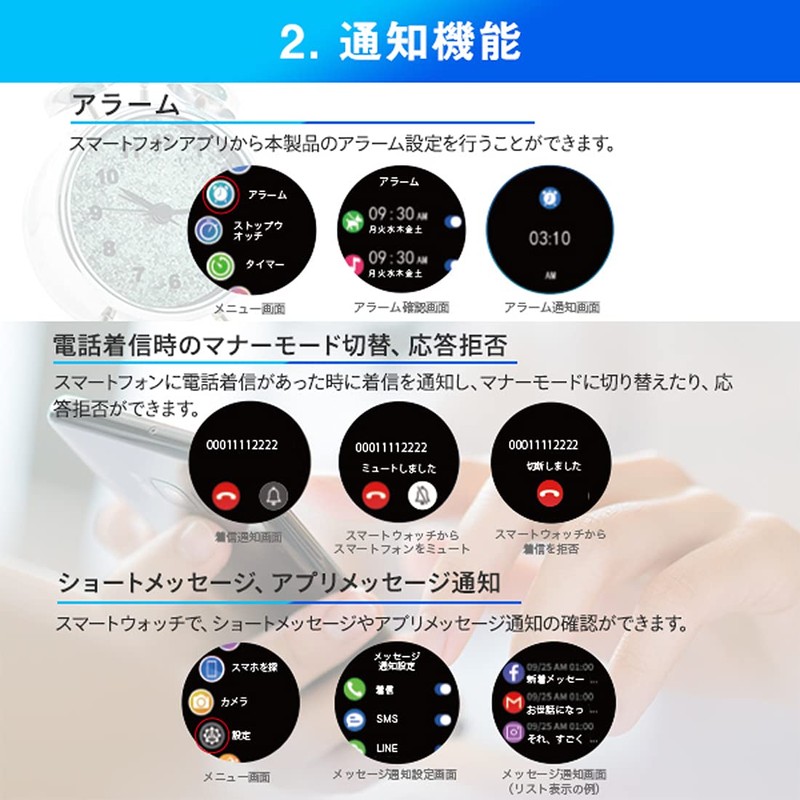 Yamazen QSW-02H(SG) Smart Watch, Activity Meter, Wristwatch, Pedometer, IP68 Dustproof,