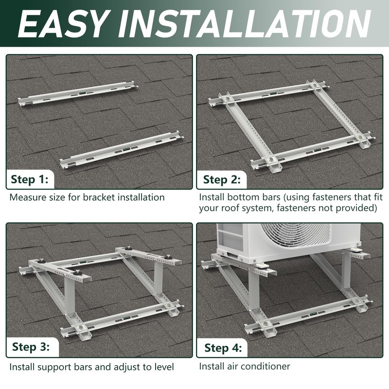 Flehomo Air Conditioner Rooftop Mount Bracket for Mini Split Air