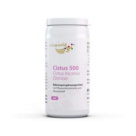 Vita World Cistus 500 Cistus Incanus Cistus 60 Capsules Made in Germany Zinc Rock Rose Concentrate