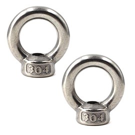 M14 Lifting Eye Nut 304 Stainless Steel Ring Eye Bolts Threaded Nuts Pack of 2
