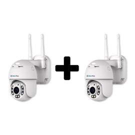 Global EyeNet RoboView P2 (2-Set) Home CCTV Camera - 3.6mm, 2MP, Indoor/Outdoor IP Camera