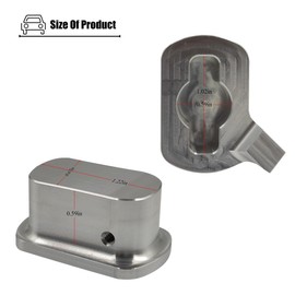 LXROAR01 Aluminum Tailgate Hinge Bushing Compatible with Nissan Titan 2005 to 2024 Year, for Rear Right Side