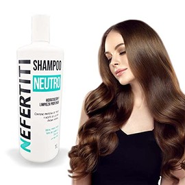 Pack 2 Shampoo Neutro Nefertiti 1L | Limpieza Profunda y Suave | Ideal para Todo Tipo de Cabello | Sin Sal, Sin Parabenos, Uso Diario