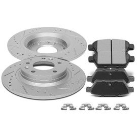 SCITOO Rear Brake Kits 31325 Brake Rotors & D1161-8272 Brake Pads Fit For Ford For Fusion 2006-2012,For Lincoln For MKZ 2007-2012,For Lincoln For Zephyr 2006,For Mazda For 6 2006-2013