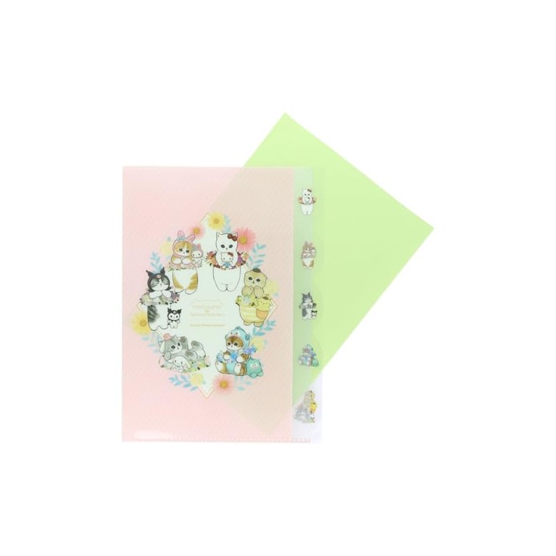 Sunstar Stationery Mofusand Clear File Die Cut Flower S2137895