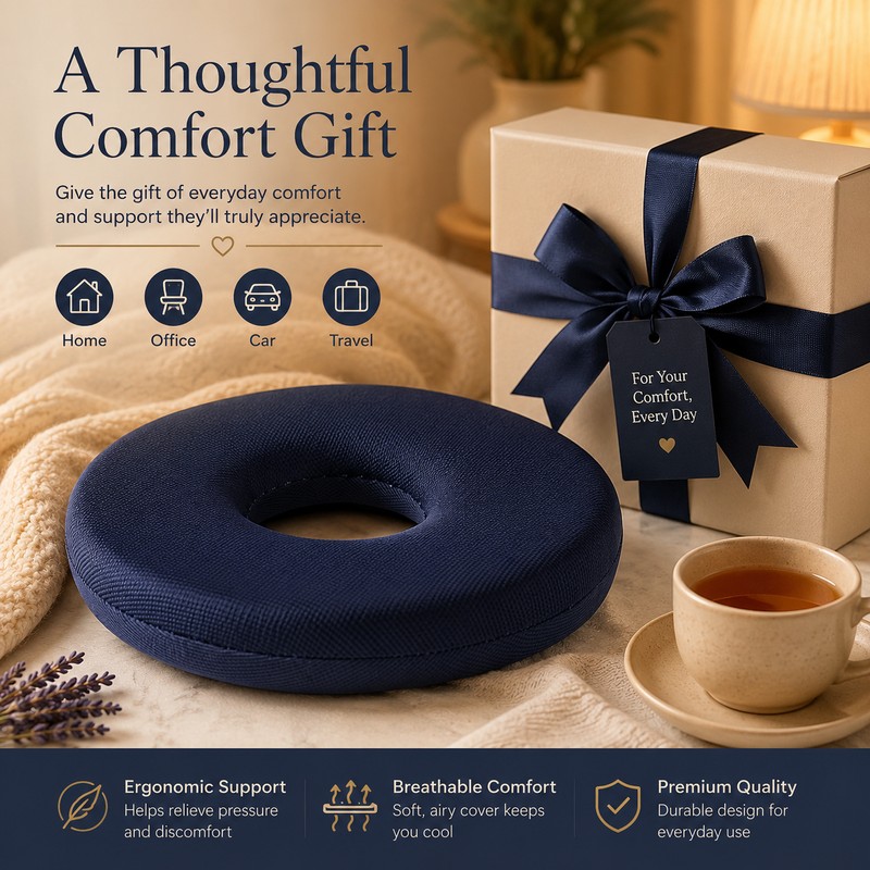 Donut Seat Cushion for Everyday Sitting Comfort – High-Density Foam