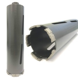 VORTEX DIAMOND WPDB 2-1/2 inch Dry Drill Core Bits with Diamond Aligned Segment for Brick Concrete Masonry 5/8"-11 Threaded (2-1/2")