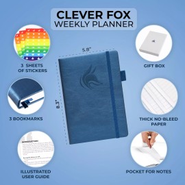 Clever Fox Planner – Undated Weekly & Monthly Planner for Productivity, Time ...