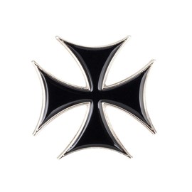 Iron Cross Emblem Metal Enamel Pin Badge Lapel
