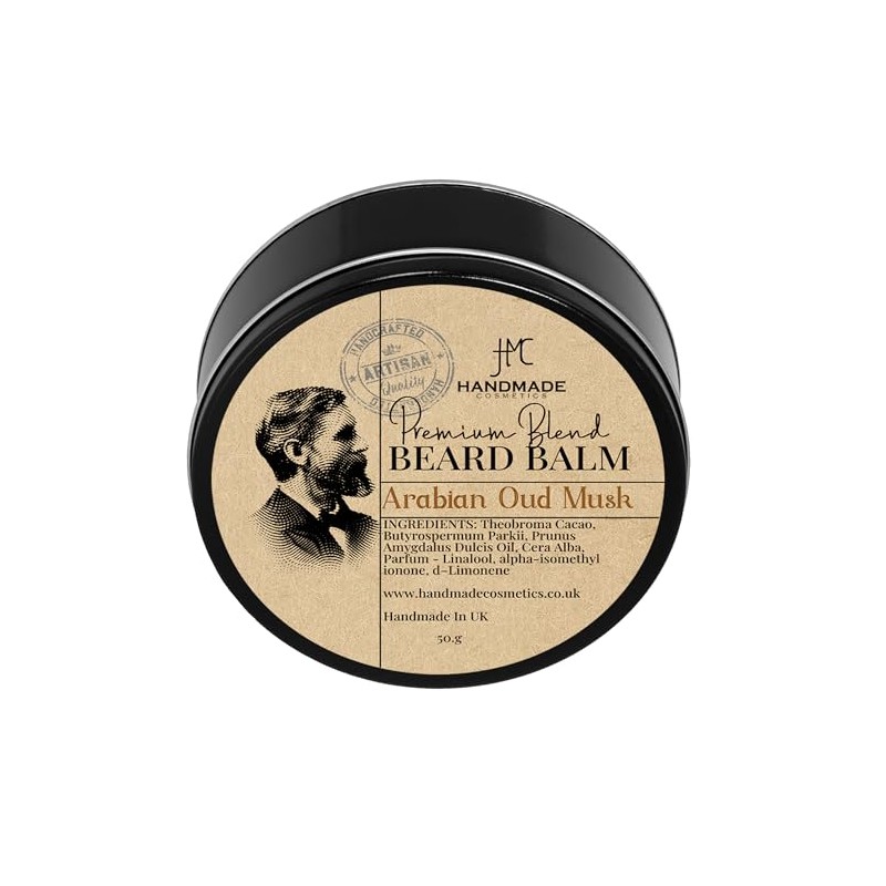 Beard Balm Sandalwood | Oud Natural Beard Taming Styling, 50ml