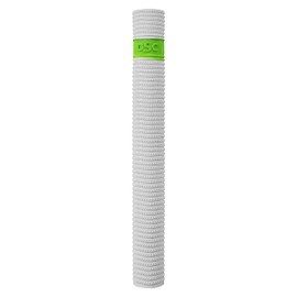DSC Crystal Cricket Bat Grip | Color: White | Pack of 1 | Material: Rubber | Better Shock Absorption | Enhanced Control | Simple Installation | Usage for All Players | Comfortable Fit
