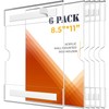 NiOffice 6PCS Multipurpose Clear Acrylic Wall Sign Holders 8.5x11 Crystal