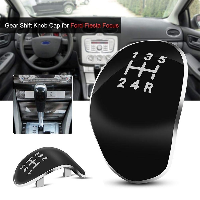 EVGATSAUTO Gear Knob Cover, 5 Gears Car Gear Knob Head