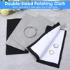 4 Pcs Silver Polishing Cloths Jewelry Cleaning Clothes Premium Silverware