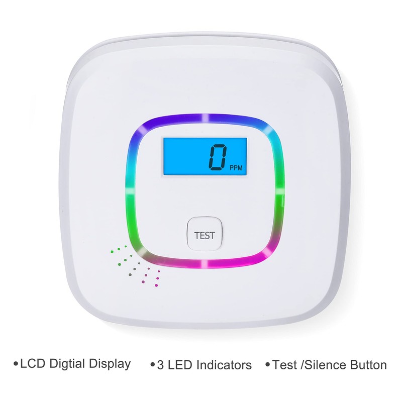 Scondaor CO Detector with Digital Display, Carbon Monoxide Detector with