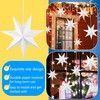 7 Pieces Christmas Paper Star Lantern White 7-Pointed Large Star