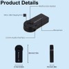 SKYBESS Bluetooth Aux Receiver for Car, Portable 3.5mm Aux Bluetooth