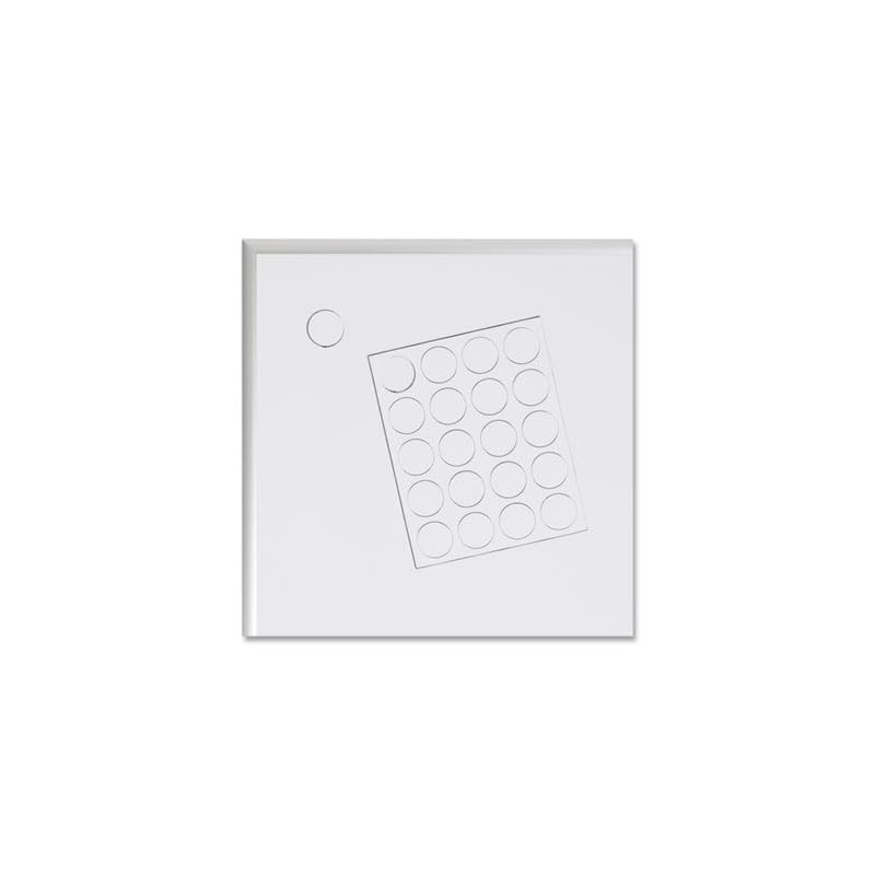 U Brands Heavy-Duty Board Magnets, Circles, White, 0.75" Diameter, 20/Pack