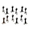 Silhouette 12 ZOMBIE HANDS BREAKING THROUGH THE GROUND, CREEPY SILHOUETTE