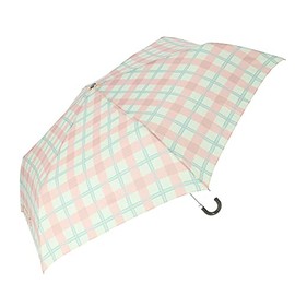 55cm Windproof Umbrella Madras Check Pink