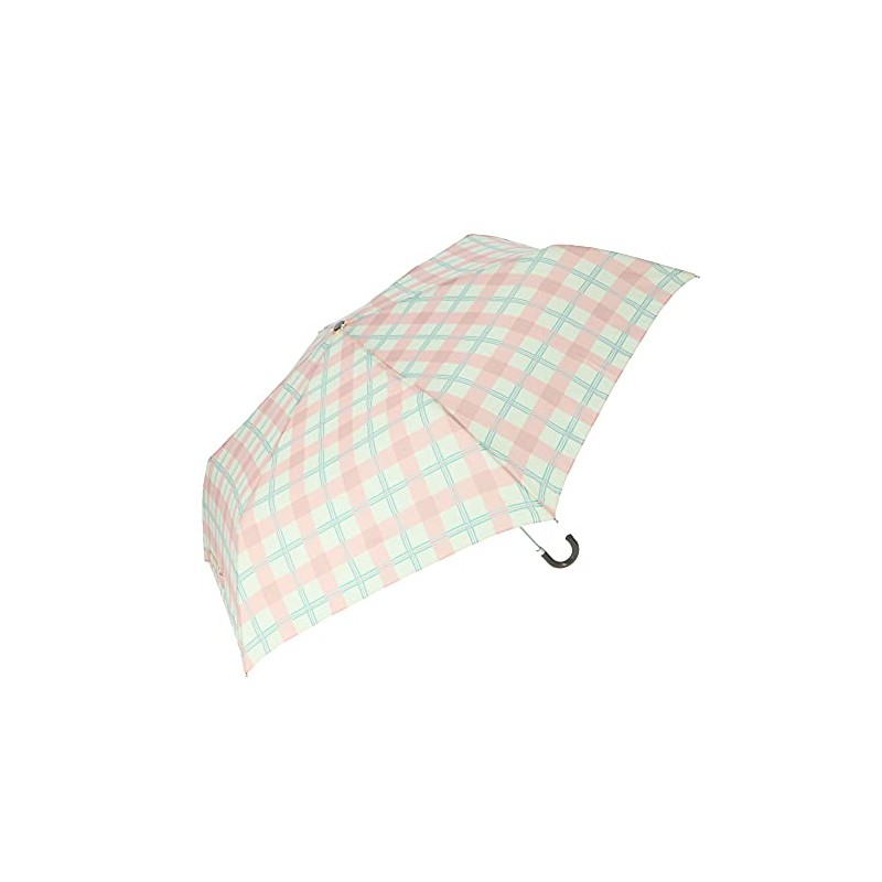 55cm Windproof Umbrella Madras Check Pink