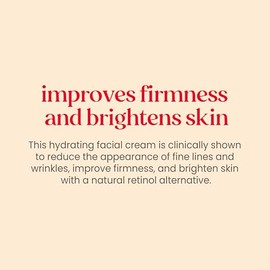Burt's Bees Face Cream, Retinol Alternative, Firming & Moisturizing Facial Care, Fragrance Free, All Natural, 1.8 Ounce