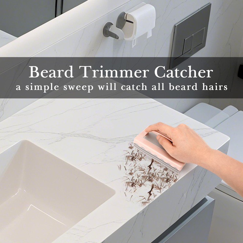 Linkidea 4 Pack Beard Cleaner Brush for Sink, Beard Trimmings