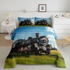 Erosebridal Train Comforter Sets Twin Size Retro Steam Engine Bedding