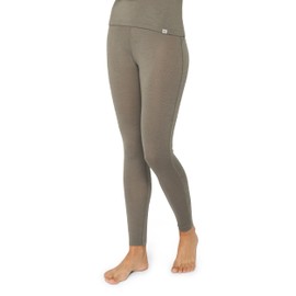 DANISH ENDURANCE Merino Wool Base Layer Pants for Women, Thermal Long Johns, Grey, Medium