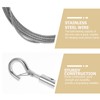 Gadpiparty 2pcs Heavy Duty Steel Wire Rope Hanging Kit with
