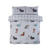 Rapport Home Winter Tails Christmas Duvet Cover Set, Polycotton, Multi,