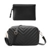 ZBHDEYG 1 Shoulder Bag with Wave Pattern, 1 Purse with