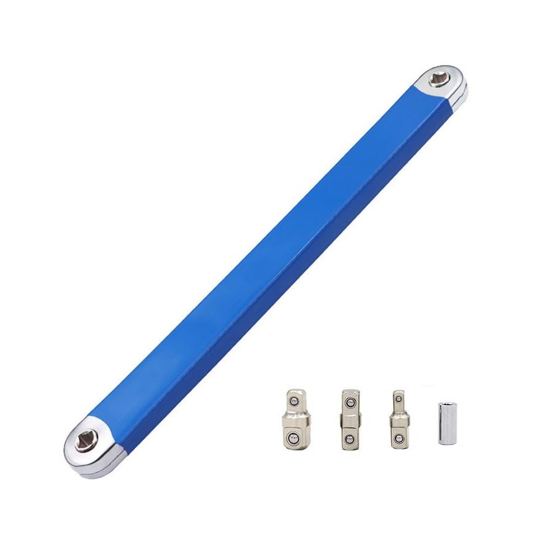 EYCOMTOM Offset Extension Wrench Multifunctional Impact Ready With 1/2", 1/4"