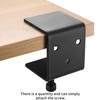 Pack of 2 Shelf Brackets, Wall Shelf, Adjustable Table Clamps,