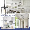 Sheetea 2-Pack Farmhouse Pendant Lights Kitchen Island, Black Pendant Light
