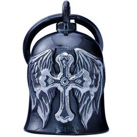 CYZBTBl Motorcycle Bell - Motorcycle Bell for Men Women,Biker Bell Accessory,Guard Riding Safety (cetic Cross Rainbow)