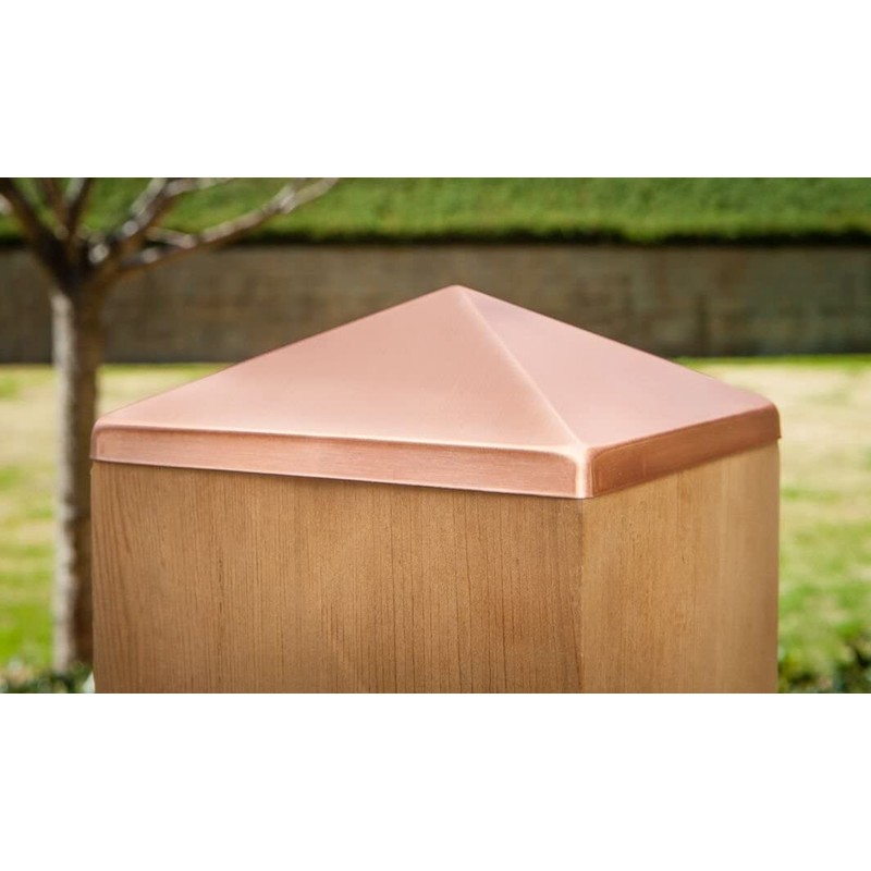 8x8 Solid Copper Post Point Cap
