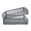Easepres 2 Tier Stackable Desktop Document Letter Tray Organizer| The