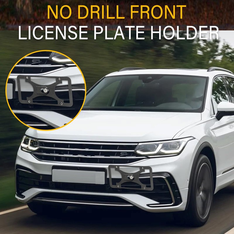 No Drill License Plate Holder Compatible with Volkswagen Beetle 2012-2020