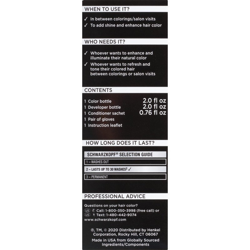 Schwarzkopf Glossify Customizable Color Gloss, Ash Brown