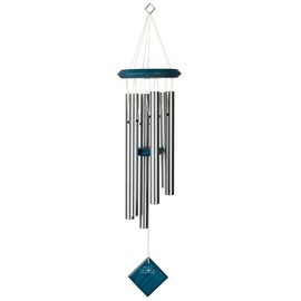Woodstock Wind Chimes of Pluto Wind Chimes for Outside, 27" Blue Small Light Sound Wind Chime Décor for Outdoor Garden, Patio, Porch, Encore Collection