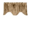 lovemyfabric Velvet Embossed Victorian Damask Scalloped Wave Valance Window Treatment/Window
